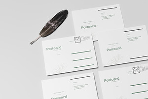 Minimalist Postcard Mockup