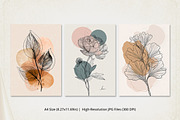 Minimal Botanical Floral Drawing Art, a Poster Template by Pixeness Studio (Thumbnail 2 of 2)