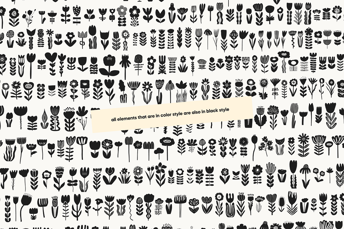 Wildflower Garden Folk Pack, an Object Illustration by Nutalin Art (Photo 14 of 17)