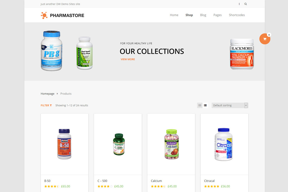 DW PharmaStore - WP eCommerce Theme, a WordPress Template by DesignWall (Photo 4 of 6)