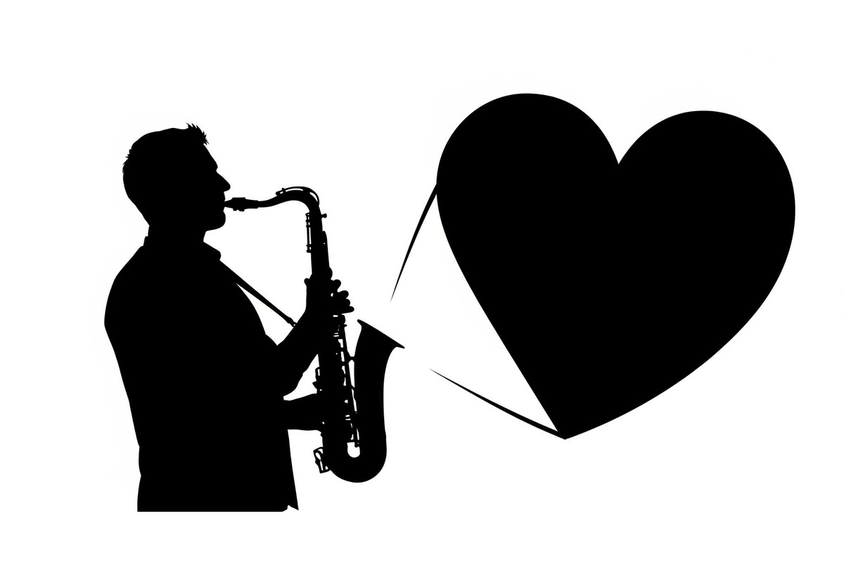 Saxophone Music Love Vector Bundle, an Illustration by Designs_River (Photo 5 of 51)