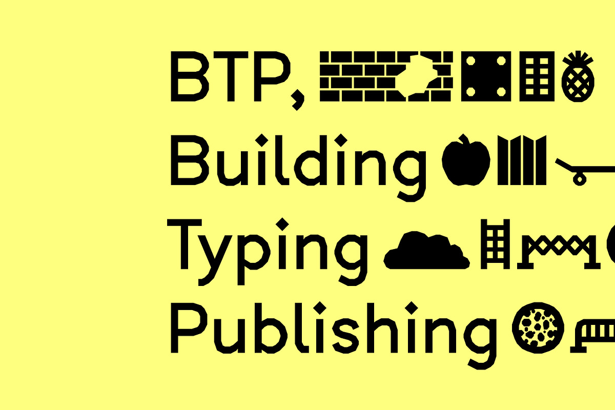 BTP, a Sans Serif Font by A is for... (Photo 1 of 5)