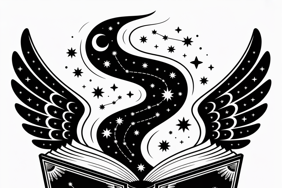 silhouette of a witch’s spellbook, an Illustration by Amazin_art (Photo 15 of 20)