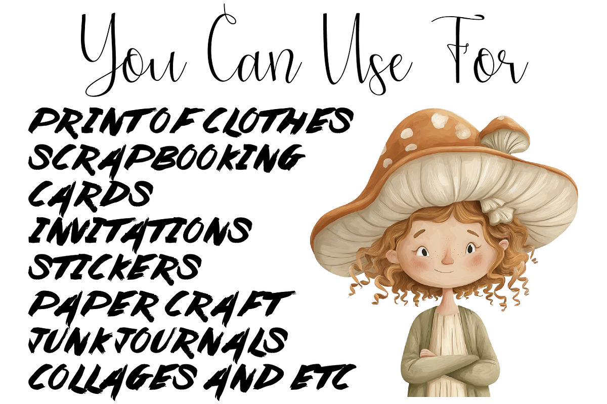 Mushroom Fairies. Kids collection, an Illustration by DreamCafeArt (Photo 9 of 9)