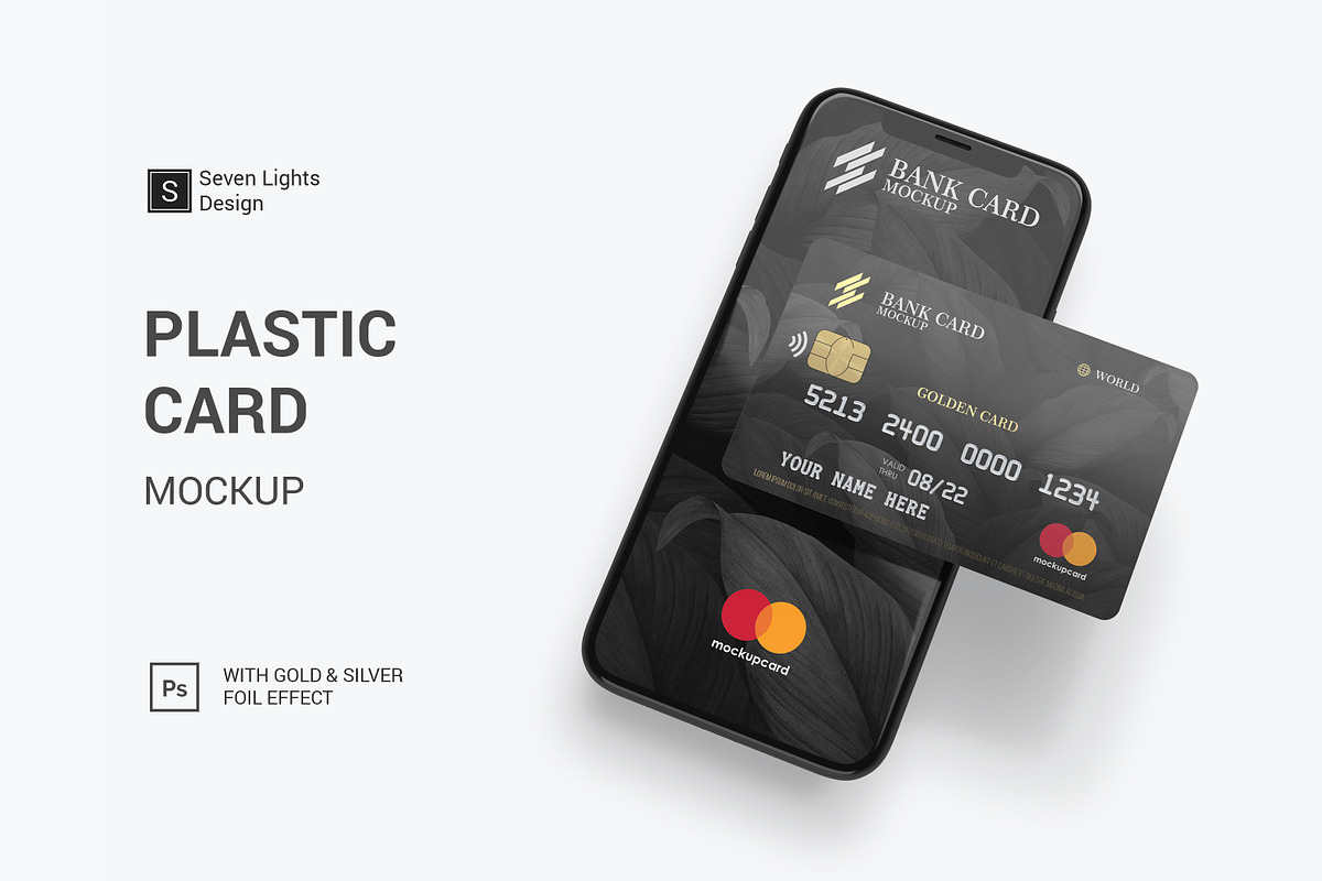 Plastic Card Mockup, a Mockup by Seven Lights (Photo 1 of 16)