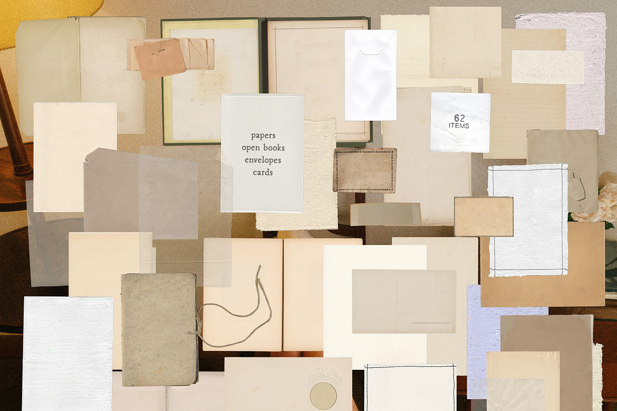 Paper Service: Collage Pack, an Object Graphic by lerinartstudio (Photo 9 of 10)