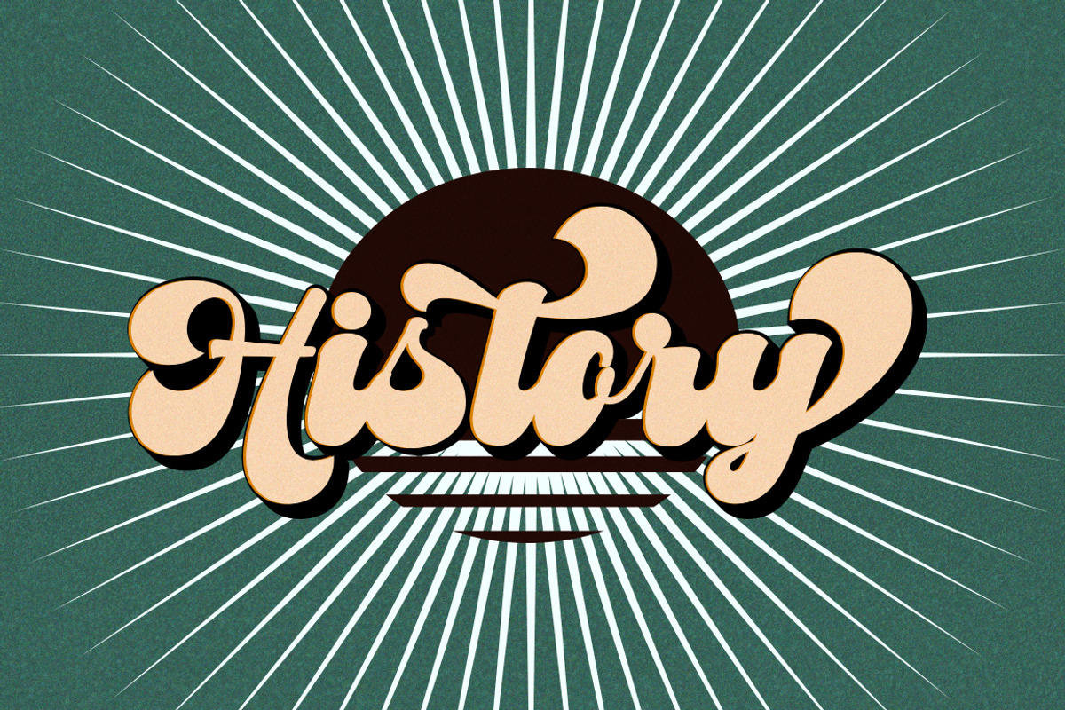 Vintage Retro Font - Brudy, a Script Font by Letter Fresh (Photo 9 of 10)