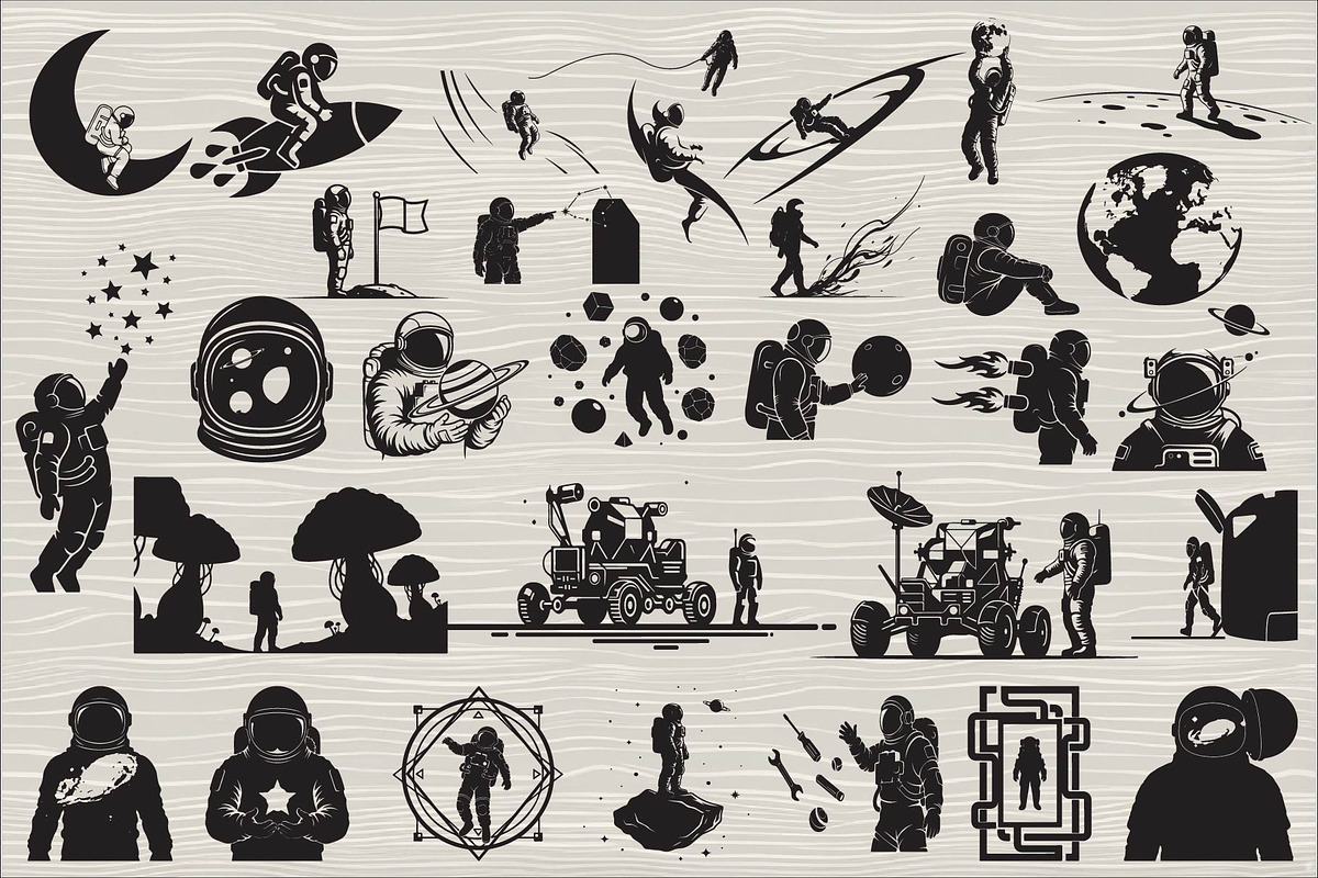 This vector astronaut artwork, an Illustration by Amazin_art (Photo 1 of 30)