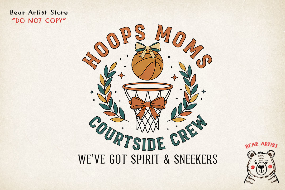 Cute Basketball Mom & Game Day, a Sport Illustration by GlitterCraft (Photo 47 of 101)