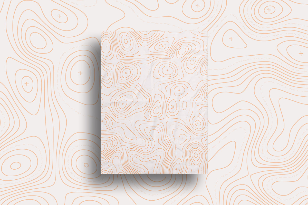 Topographic Contour Background, a Background Graphic by MSG Studio (Photo 2 of 9)
