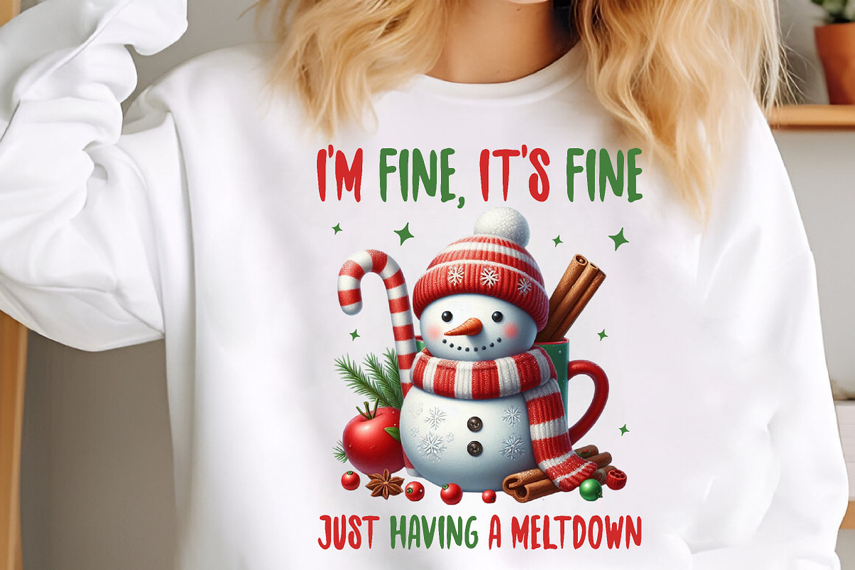 Funny Cute Snowman Png Christmas PNG, an Illustration by SinaCreation (Photo 6 of 7)