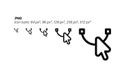 50 Vector Editing Icons, an Outline Icon by Side Project (Thumbnail 4 of 7)