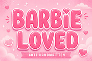 Barbie Loved, a Sans Serif Font by Limited.studio (Thumbnail 2 of 6)