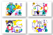 10 World Fair Trade Day Illustration, a Finance Illustration by denayunebgt (Thumbnail 3 of 4)