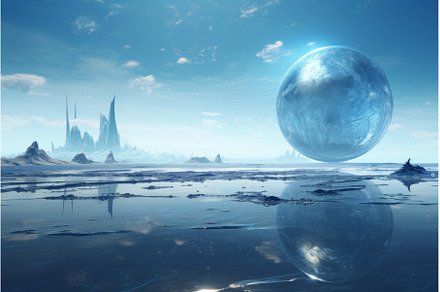 Otherworldly landscape with mystical, a Nature Photo by Ylivdesign