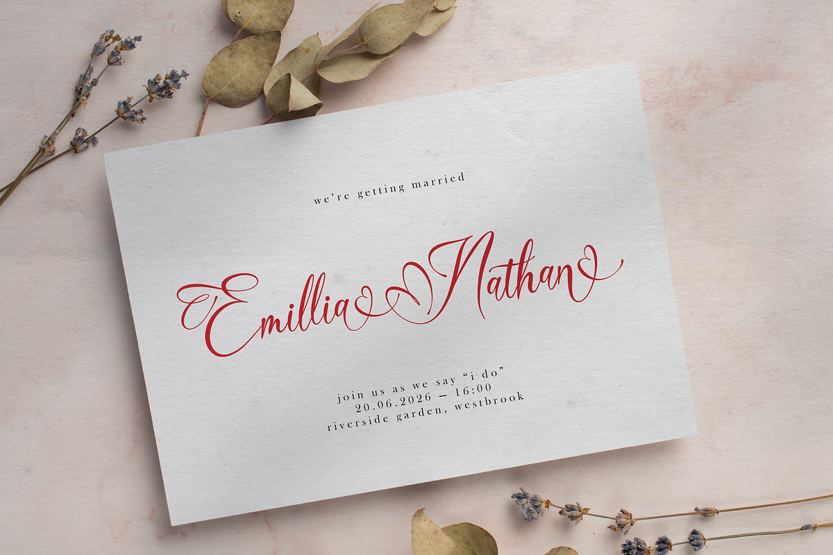 Sabrysoul Beauty Calligraphy Script, a Script Font by gracetype_studio (Photo 4 of 12)