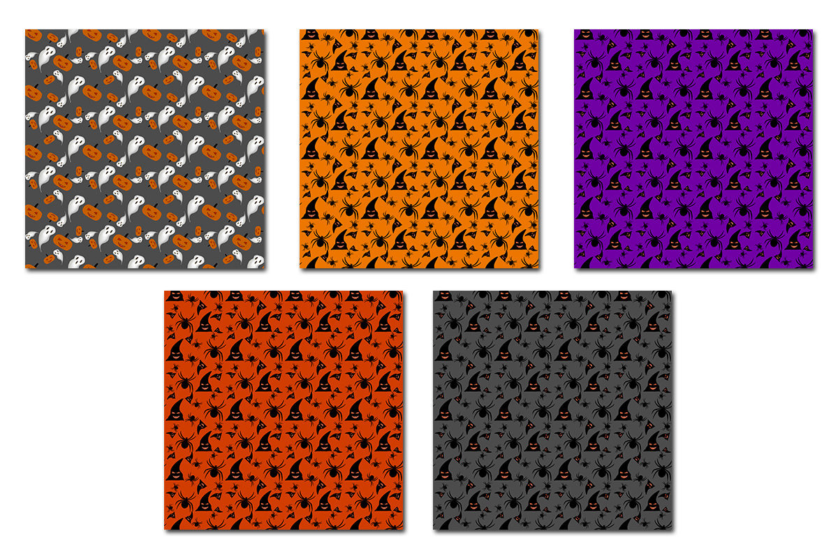 Halloween Seamless Pattern 5, a Pattern Graphic by tchastudio (Photo 2 of 5)