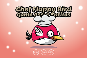Chef Flappy Bird Game Asset, an Illustration by Heavtryq Design