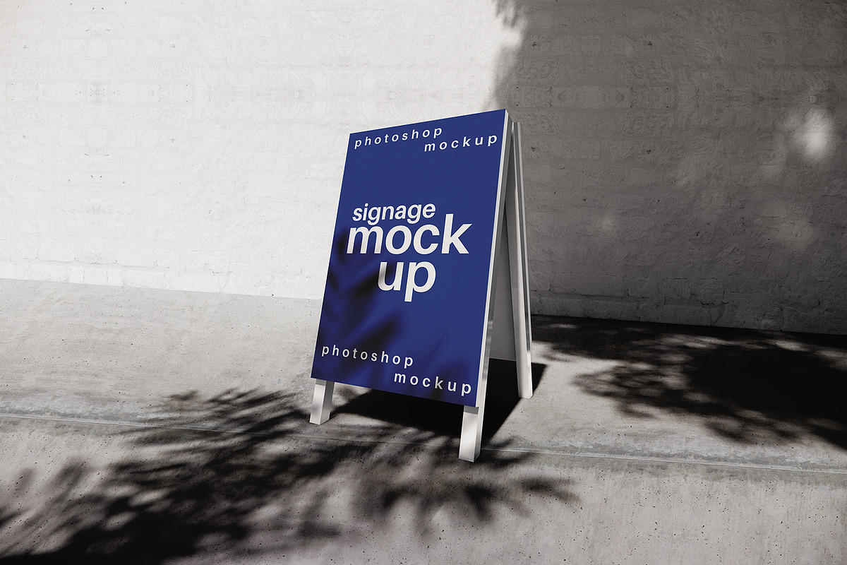 Signage Mockup Set, an Advertising Mockup by Mirachma Project (Photo 3 of 11)