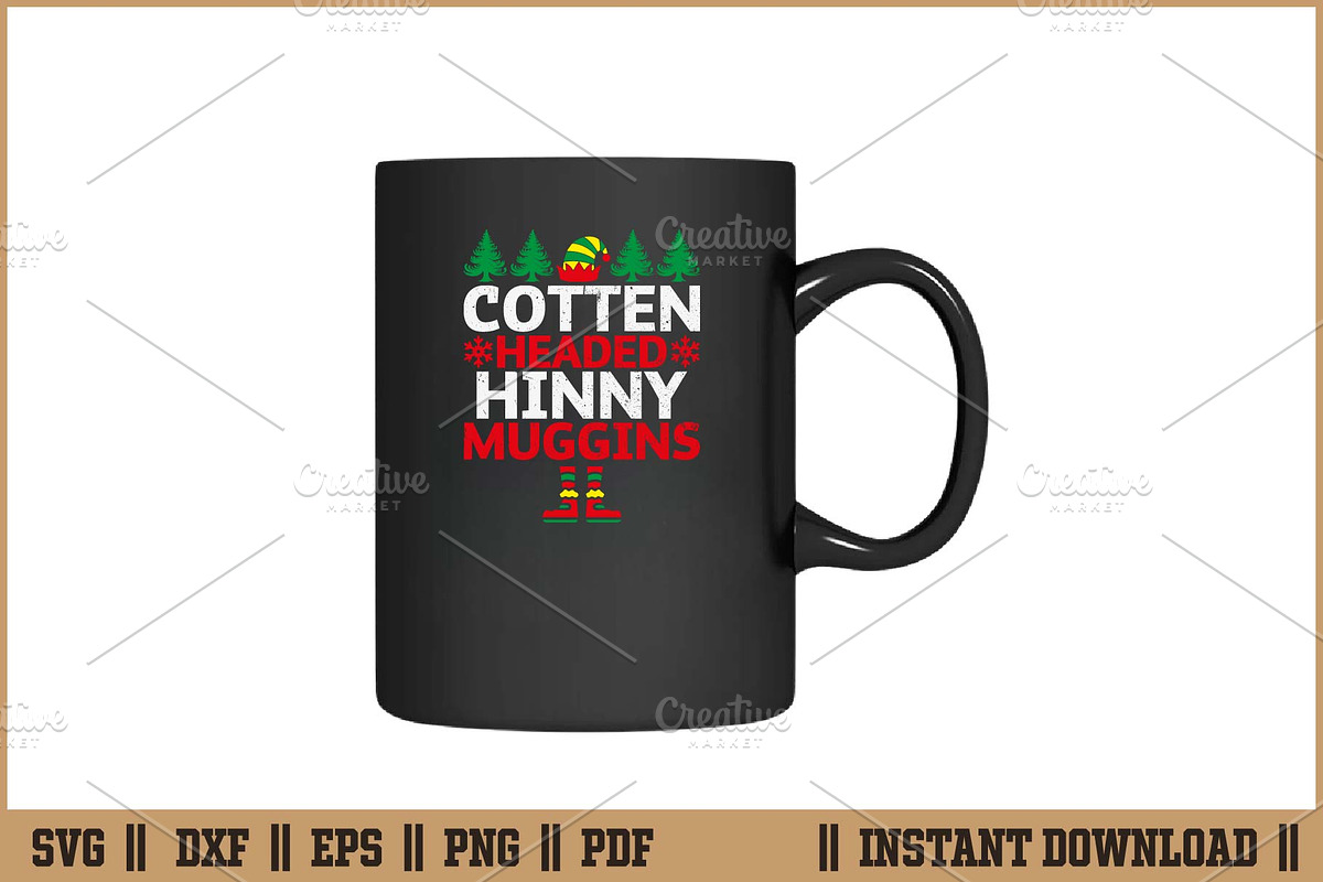 Cotten Headed Hinny Muggins SVG, a Seasonal Illustration by Handy Arts Studio (Photo 3 of 3)