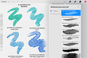 Watercolor Procreate Brushes, a Brush Add-On by AlineArtStore (Thumbnail 4 of 17)