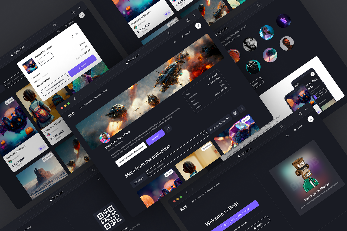 NFT Website, an UI Kit Template by Julia Shagofferova (Photo 4 of 13)