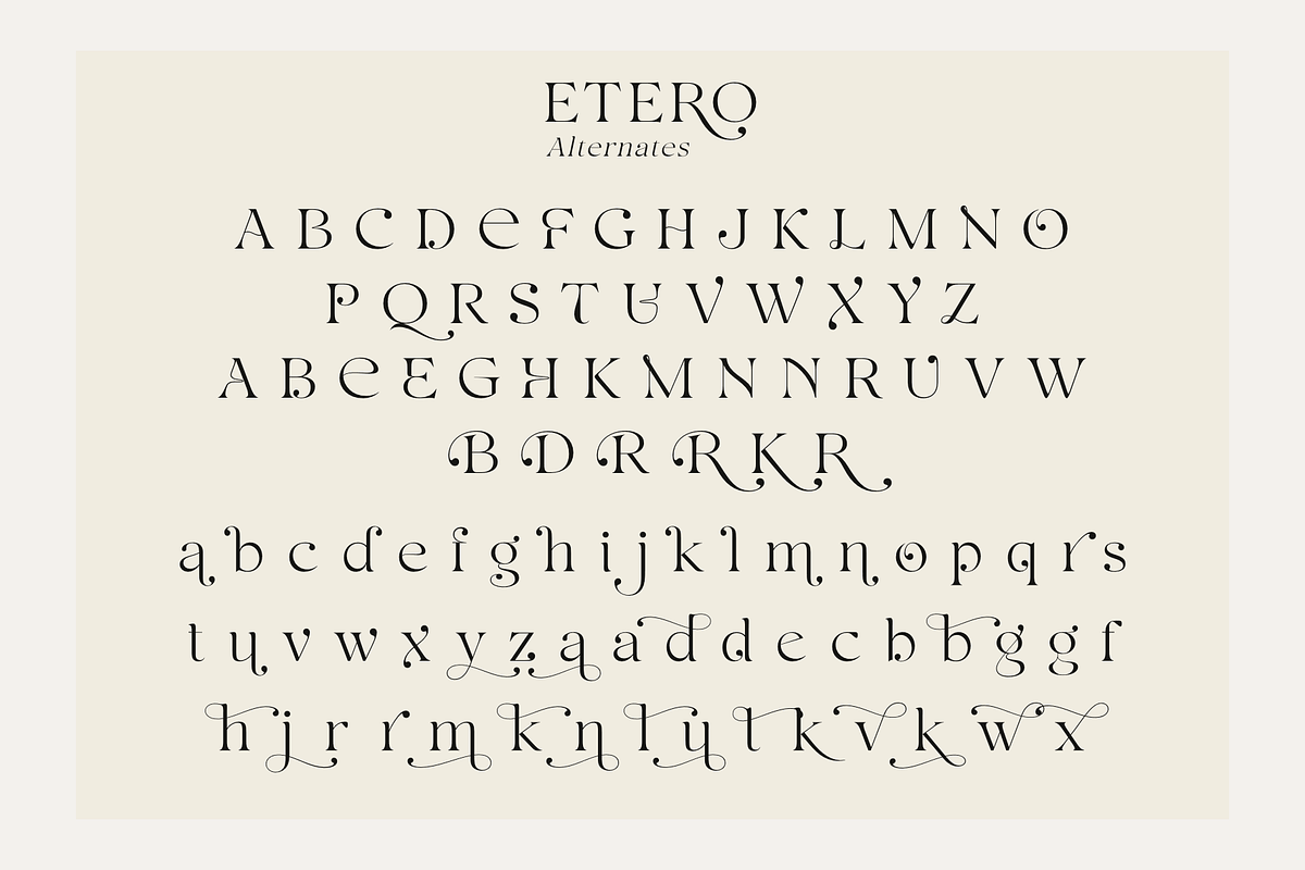 Etero, a Serif Font by Larin Type Co. (Photo 15 of 15)