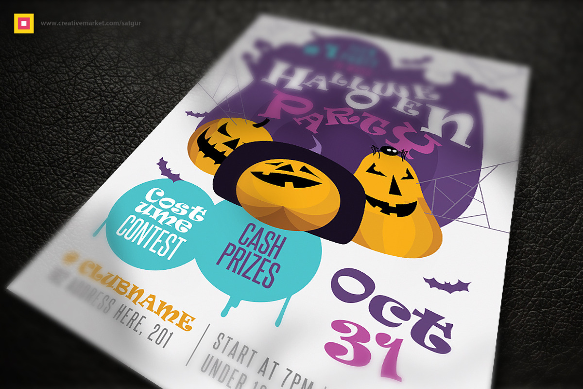 Halloween Flyer vol2, a Flyer Template by Satgur Graphic Design (Photo 4 of 5)