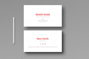 Simple Business Card Layout, a Business Card Template by MightyDesign