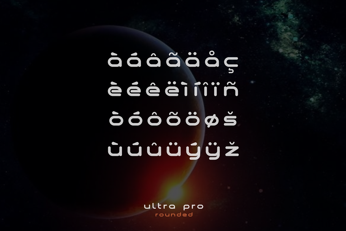 Ultra Pro Rounded Font Family preview 5