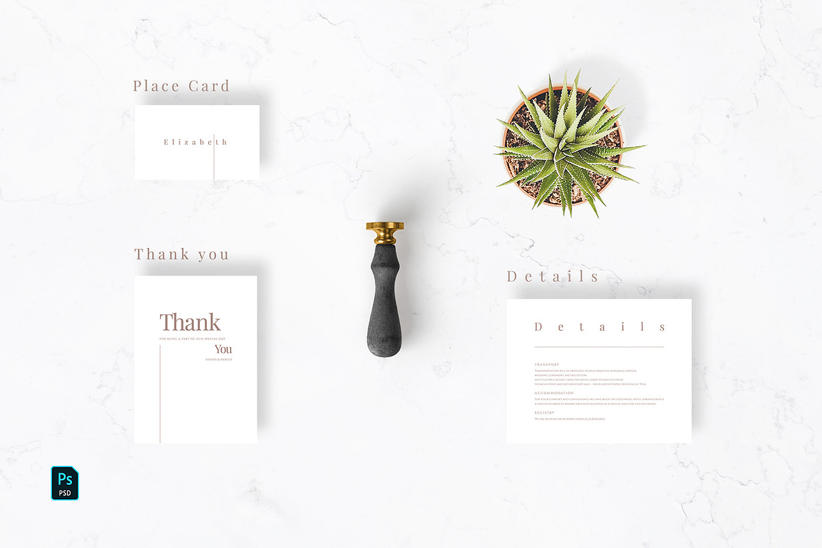 Minimal Brown Wedding Suite, an Invitation Template by Azka Creative (Photo 5 of 5)