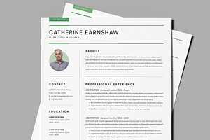 3 Page Resume Template / CV Template, a Resume Template by PixelStudio