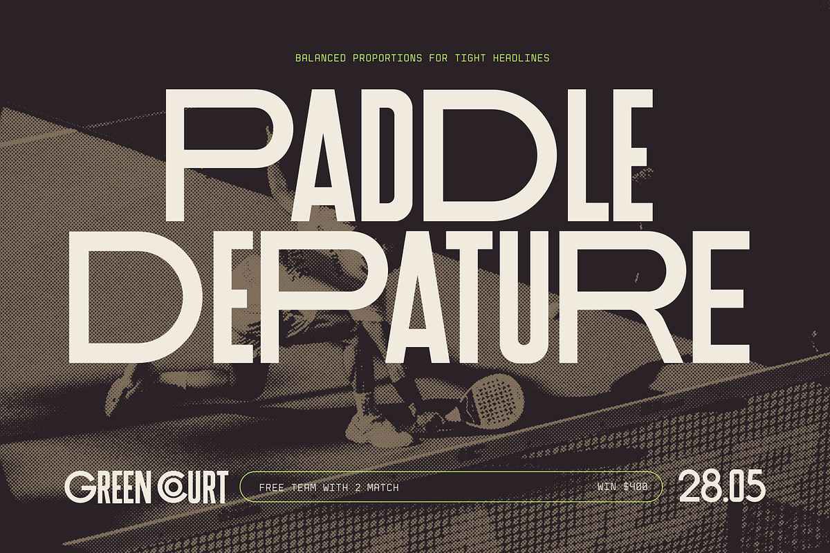 FOUN — Modern Retro Condensed Font, a Sans Serif Font by Fortunes Co (Photo 9 of 11)