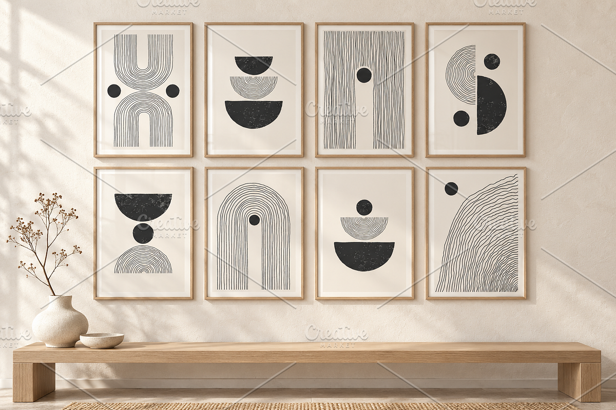 24 Minimalist Printable Wall Art Set, a Background Graphic by C Design Studio (Photo 3 of 8)