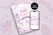 Mermaid Birthday Invitation, an Invitation Template by M9 Design (Thumbnail 2 of 5)