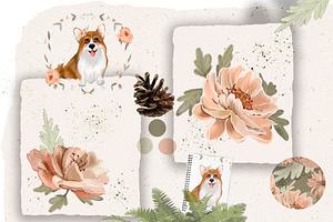 dogs and flowers