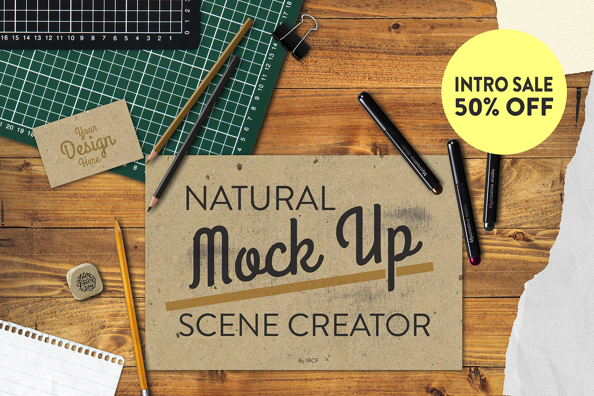 Natural (Mock Up) Scene Creator, a Product Mockup by IRCF (Photo 9 of 9)