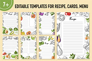 Vegetable Designs. Retro Templates, a Food Illustration by Lettering_Logo (Thumbnail 8 of 15)