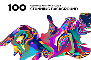 100 Colorful Stunning Abstract Fluid, a Background Graphic by singpentinkhappy (Thumbnail 1 of 11)