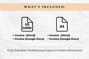 Minimalist Invoice Template, a Stationery Template by Anna Design Studio (Thumbnail 3 of 6)