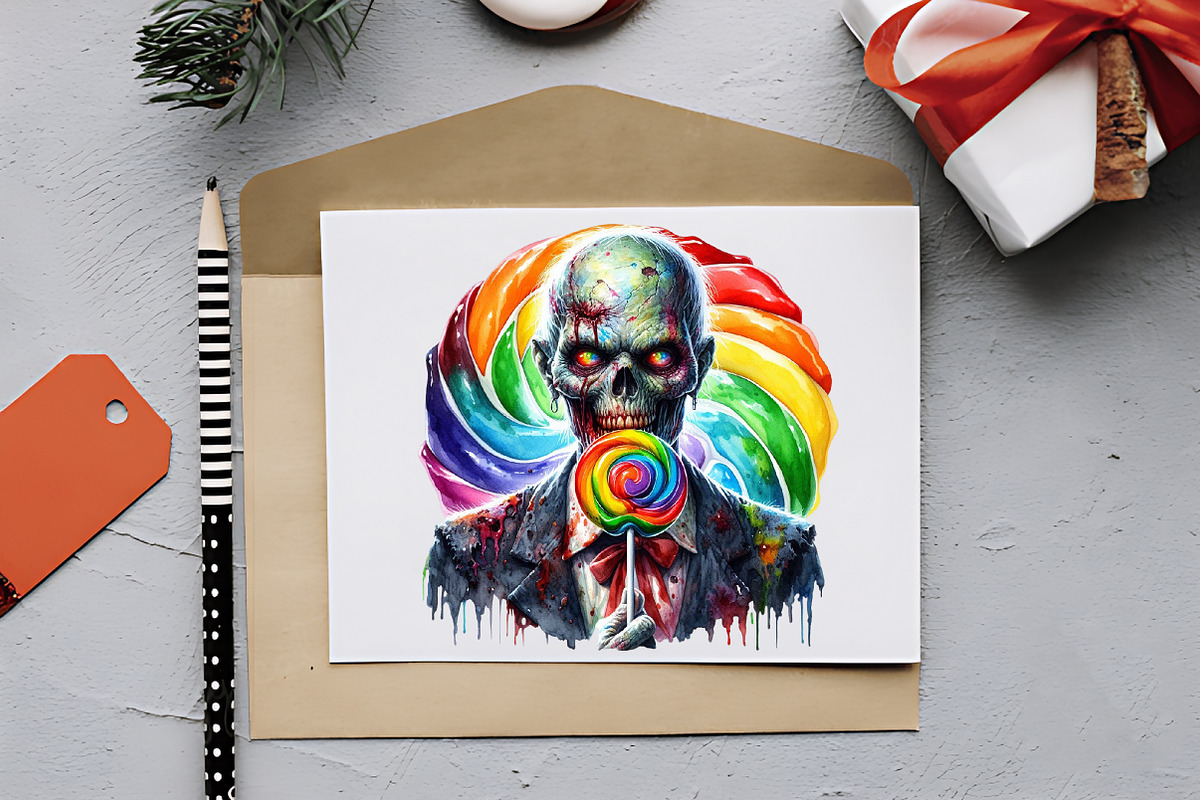 Quirky Halloween Sublimation Clipart, an Illustration by RobertsArt (Photo 3 of 7)