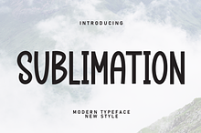 Sublimation | Script Font