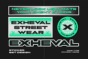 Exheval, a Sans Serif Font by graphicook (Thumbnail 8 of 10)