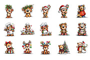 Wishmical Christmas Teddy Bear Clipa, an Illustration by CreationArt (Thumbnail 2 of 5)