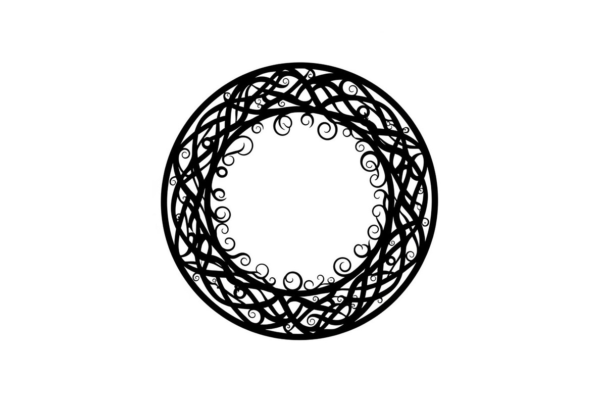 Nature Frame Art Silhouette Clipart, a Graphic by hafijul (Photo 13 of 13)