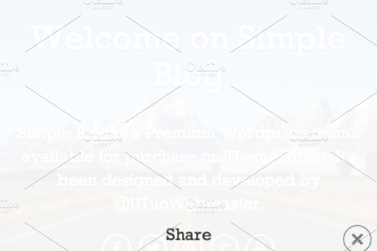 Simple Blog - Tumblr Style WP Theme, a WordPress Template by IlTuoWebmaster (Photo 3 of 4)