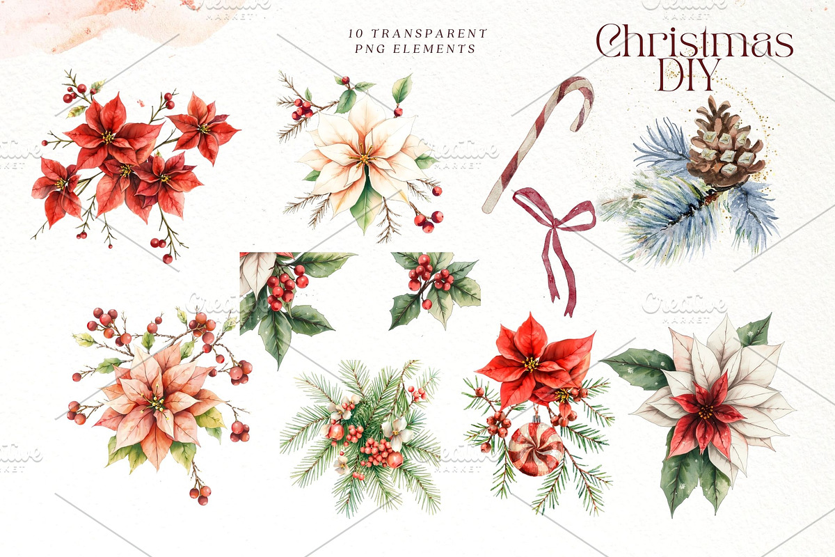 Scandinavian Christmas Bundle, a Decorative Illustration by Alisa Mikibith Art (Photo 6 of 31)