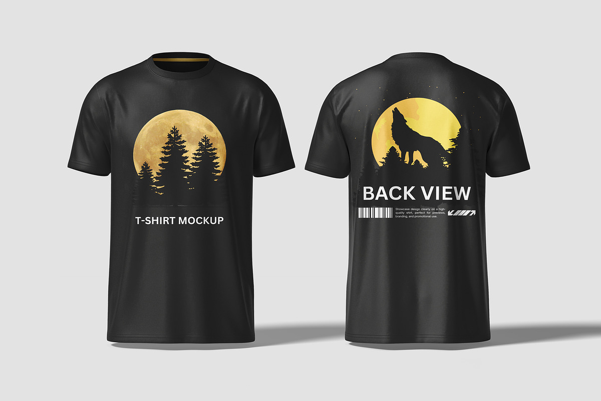 Realistic T-Shirt Mockup, an Apparel Mockup by graphiccrew (Photo 10 of 12)