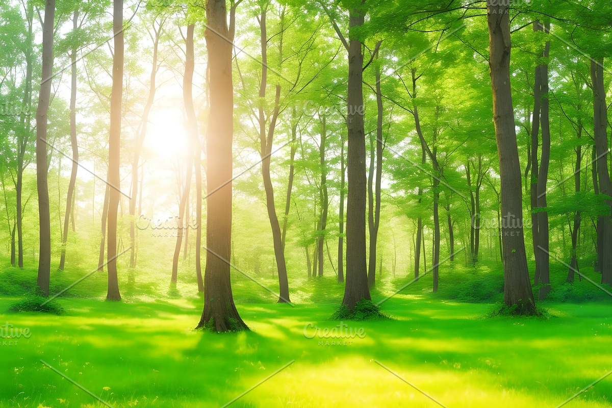 Summer Sunny Forest, a Background Graphic by Anamul Haque Anik (Photo 3 of 5)