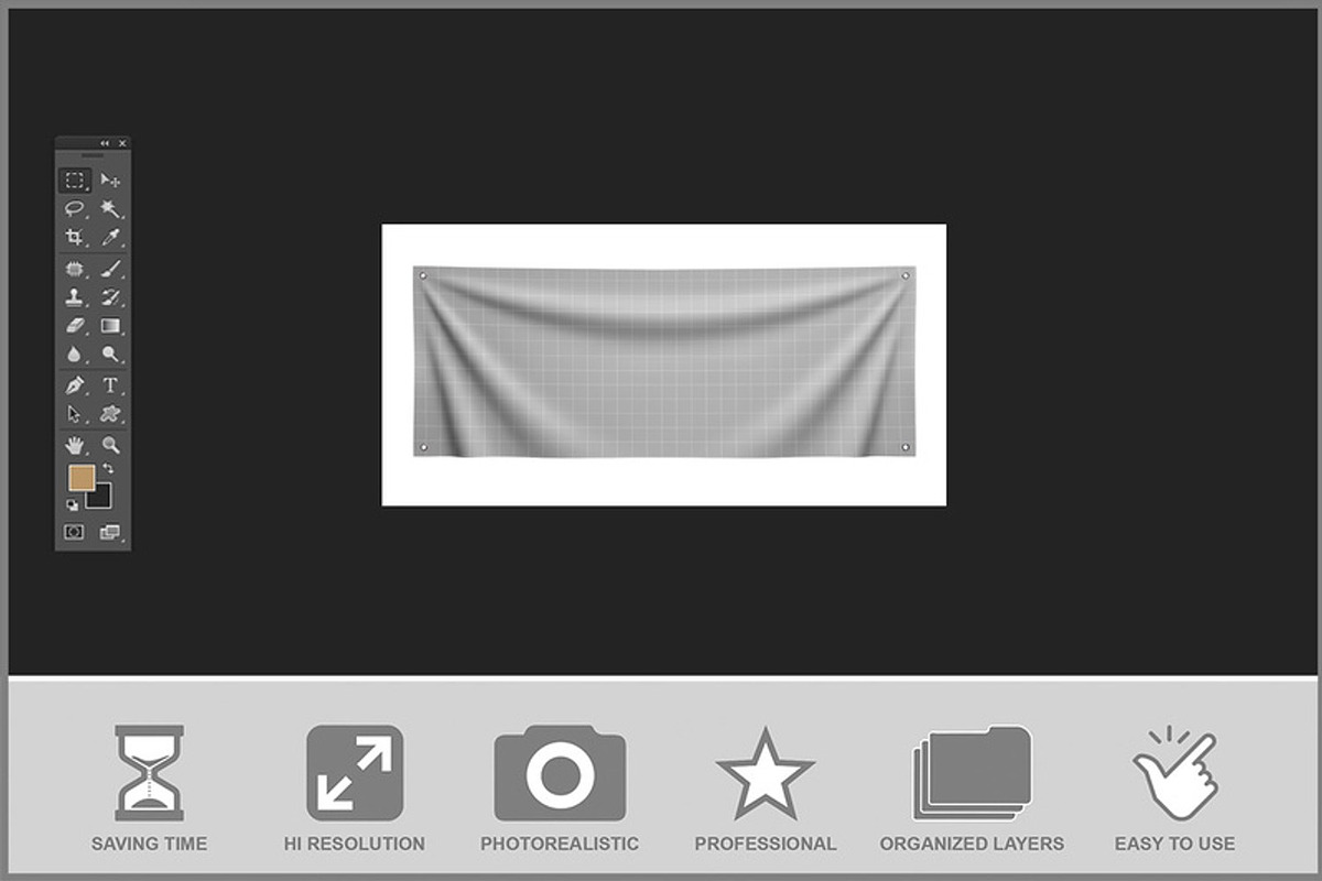 Marketing Banner Mockup, a Product Mockup by Bruno's Shop (Photo 2 of 3)
